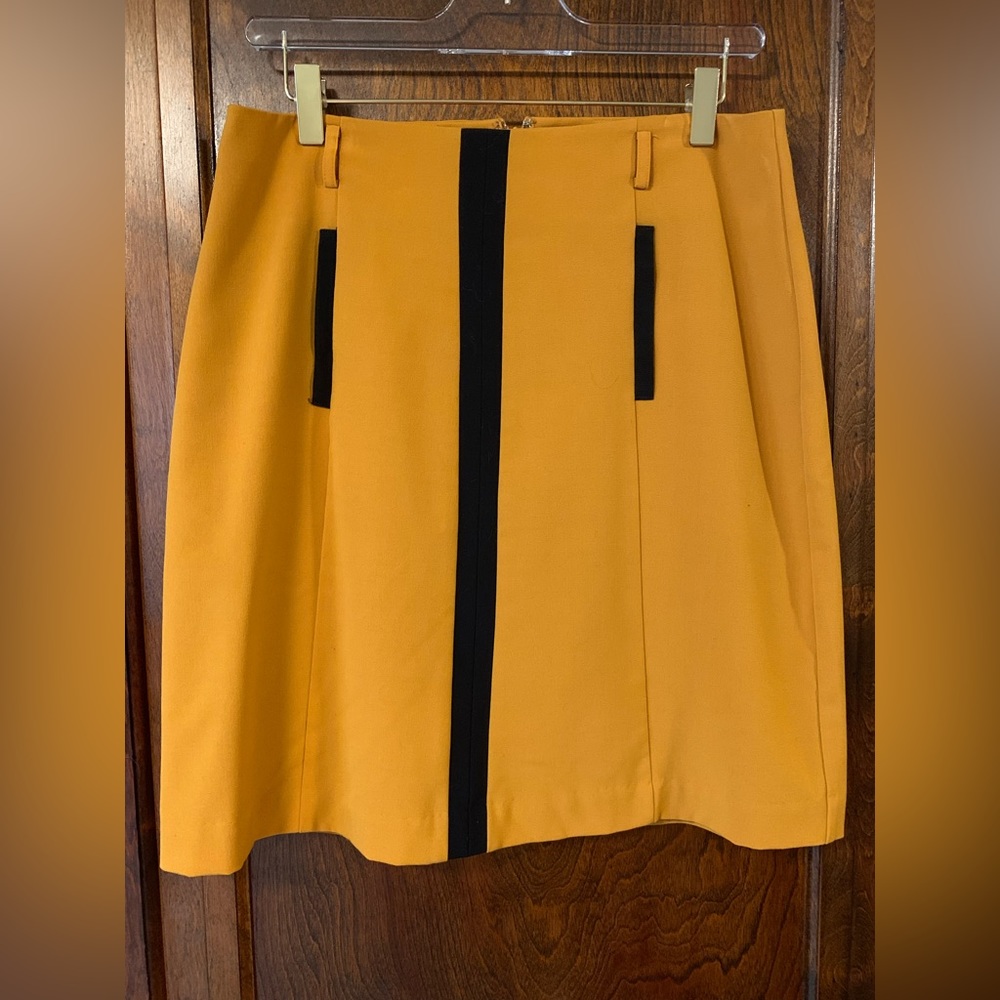Worthington yellow/black skirt